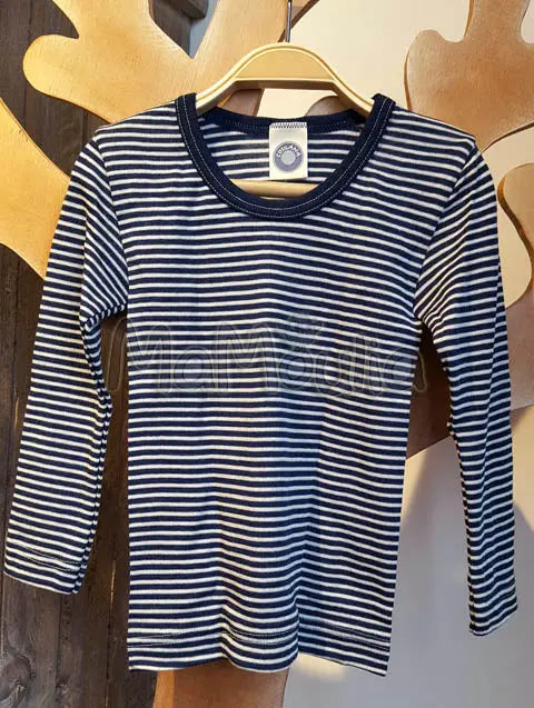 Cosilana - T-shirt enfant manches longues, laine-soie Cosilana