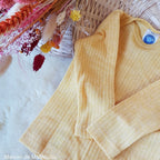 Cosilana - T-shirt bébé manches longues, laine-soie-coton Cosilana