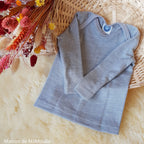 Cosilana - T-shirt bébé manches longues, laine-soie