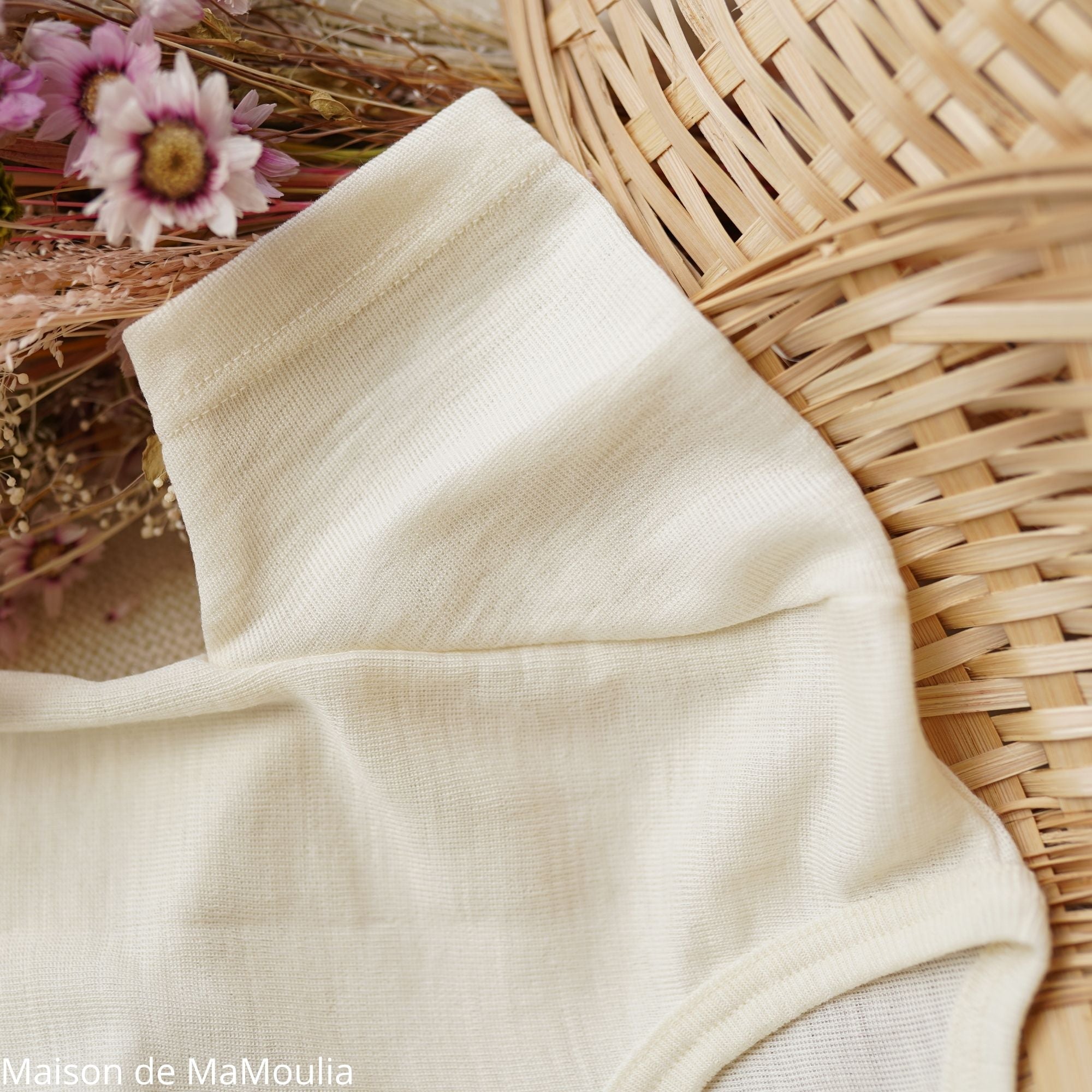 Cosilana - T-shirt enfant manches courtes, laine-soie