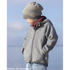 Disana - Veste bébé enfant, laine bouillie avec zip