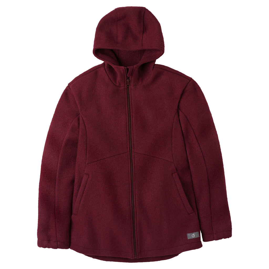 Disana - Veste à capuche femme laine bouillie