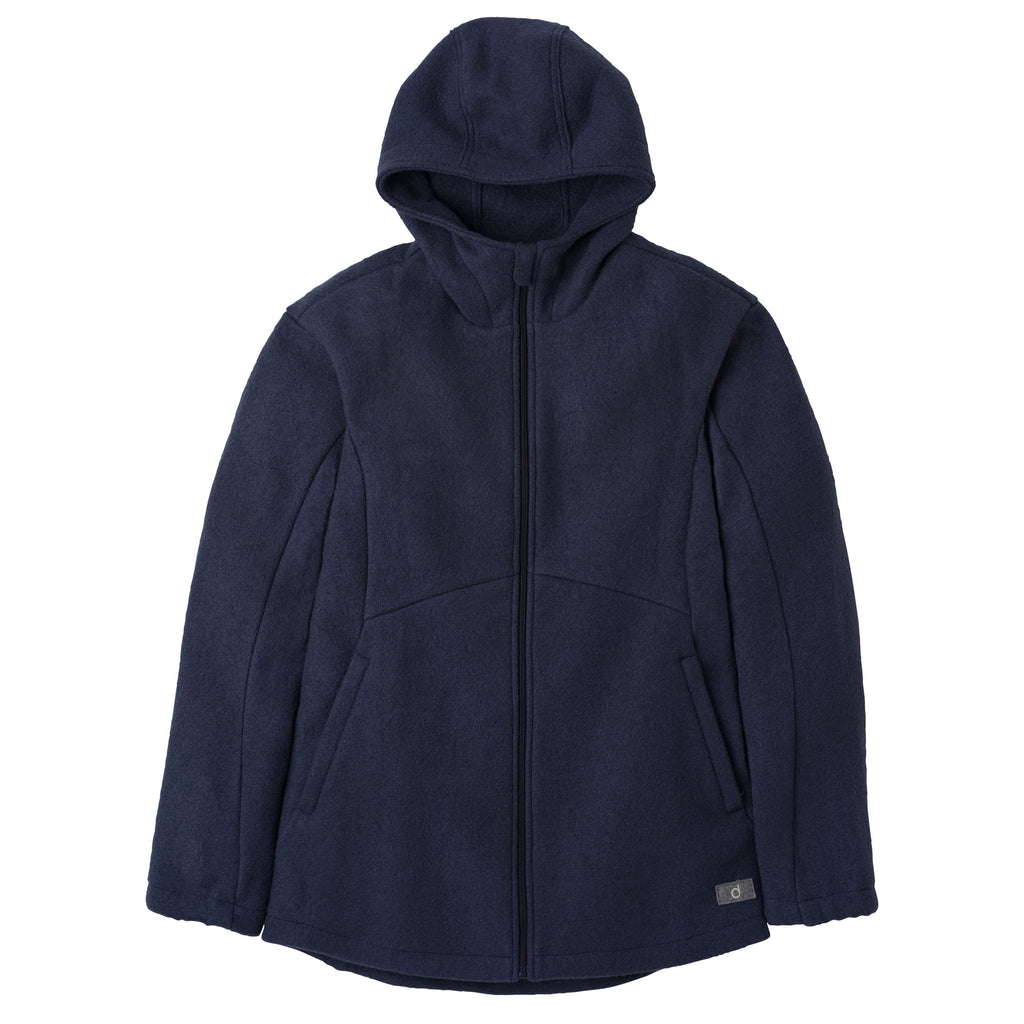 Disana - Veste à capuche femme laine bouillie