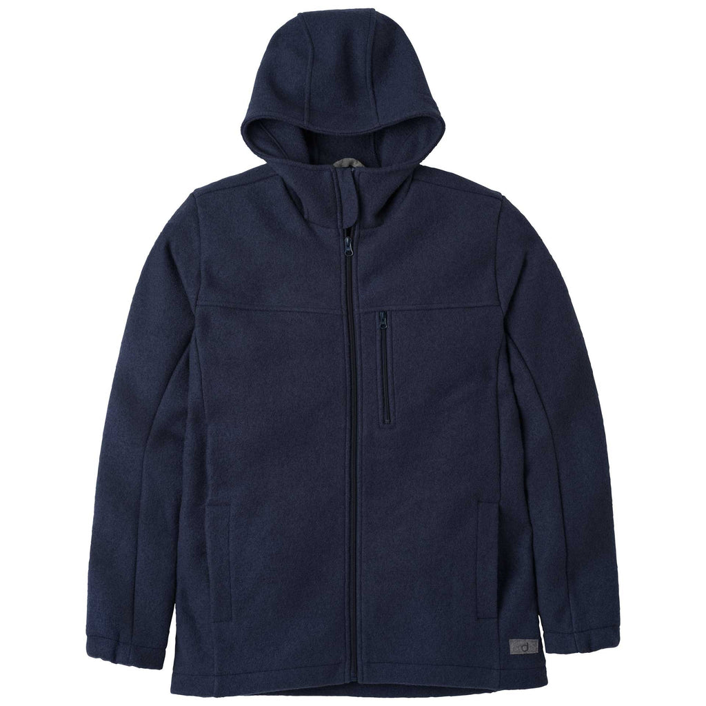 Disana - Veste à capuche homme, laine bouillie