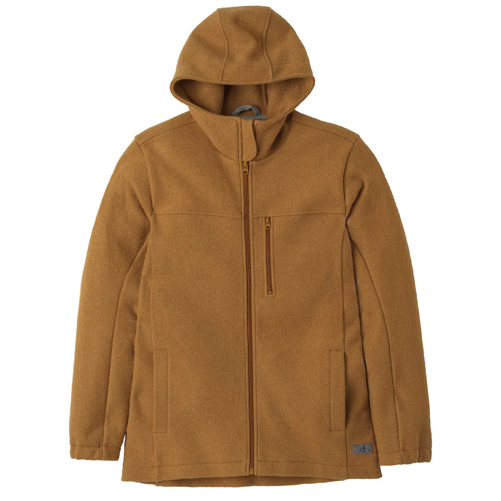 Disana - Veste à capuche homme, laine bouillie