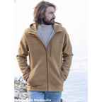 Disana - Veste à capuche homme, laine bouillie