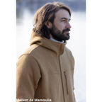 Disana - Veste à capuche homme, laine bouillie