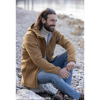 Disana - Veste à capuche homme, laine bouillie