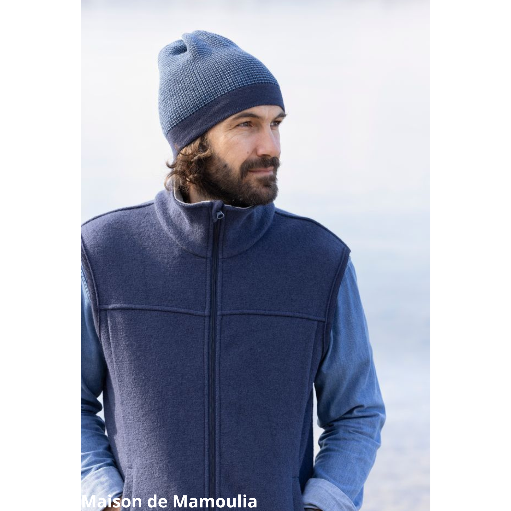 Disana - Gilet sans manches homme, laine bouillie