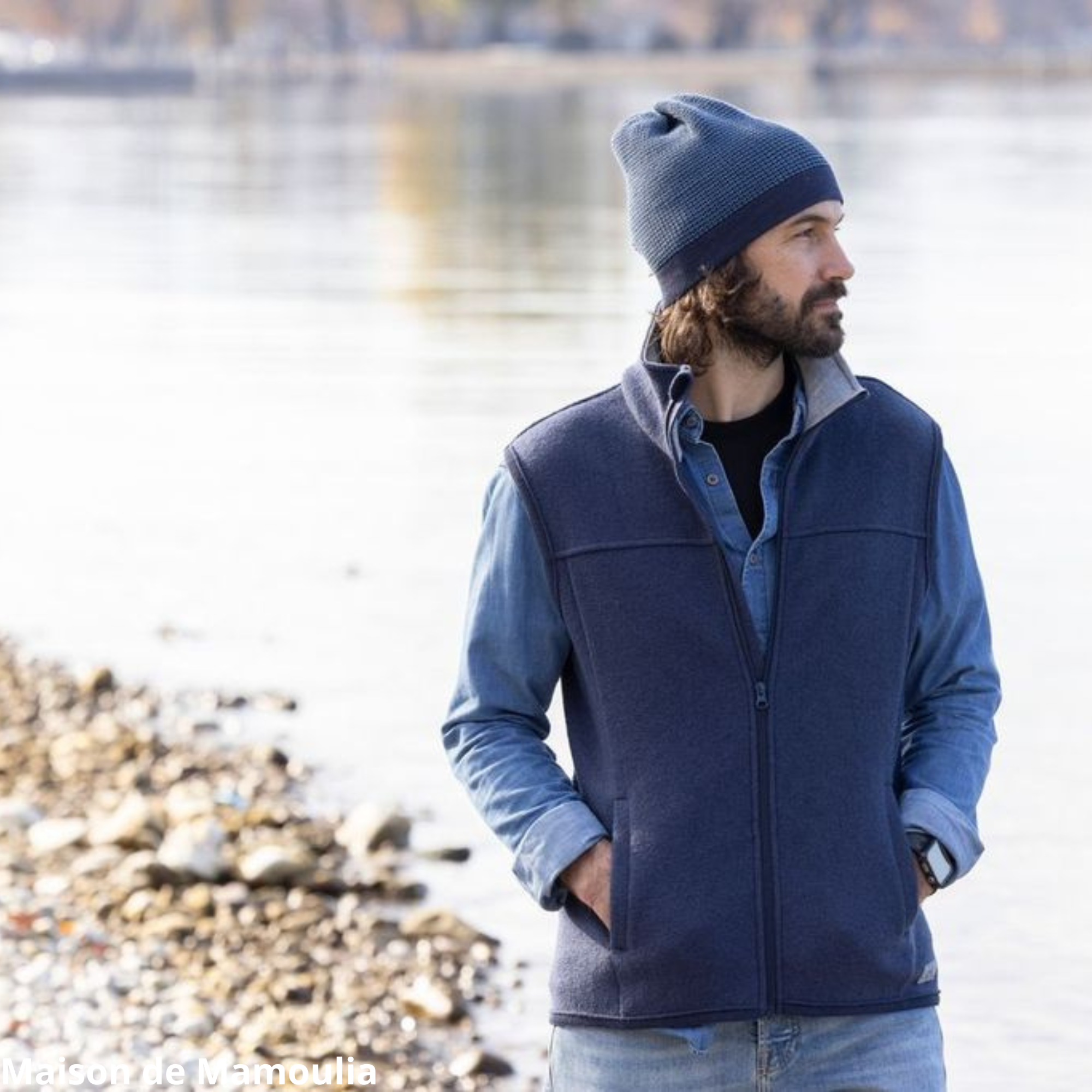 Disana - Gilet sans manches homme, laine bouillie