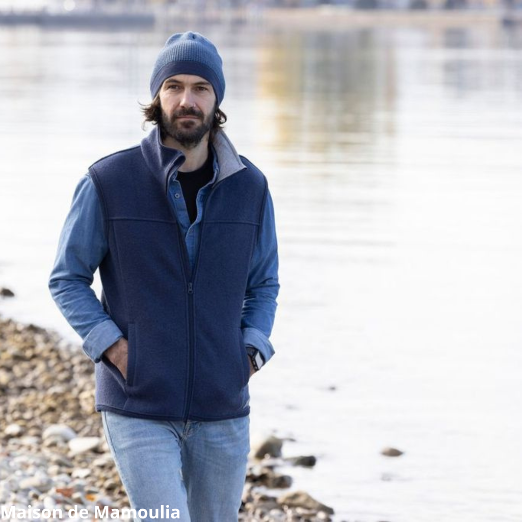 Disana - Gilet sans manches homme, laine bouillie