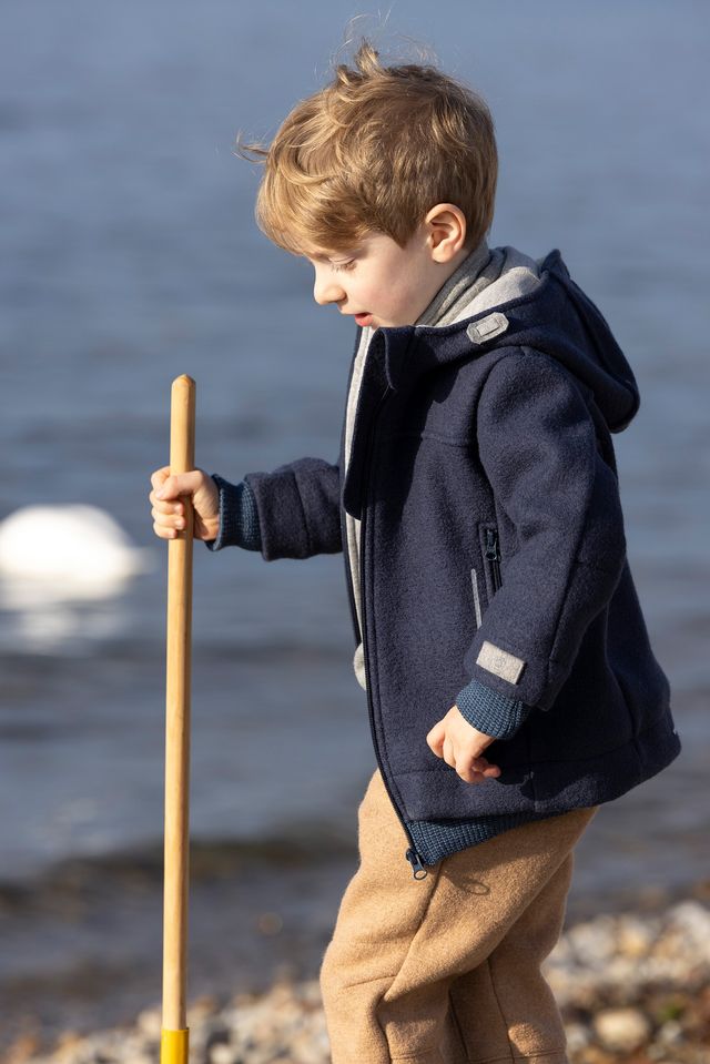 DISANA - Children's Outdoor Jacket in Boiled Wool