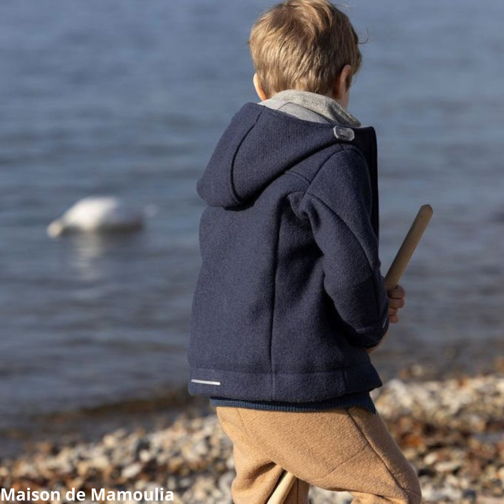 DISANA - Children's Outdoor Jacket in Boiled Wool