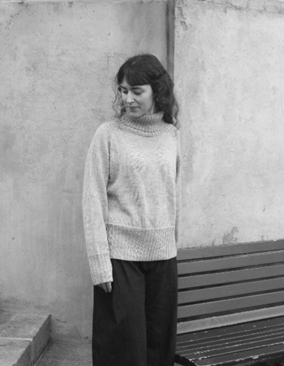 Esencia - Pull court col montant Vinni, pur alpaga