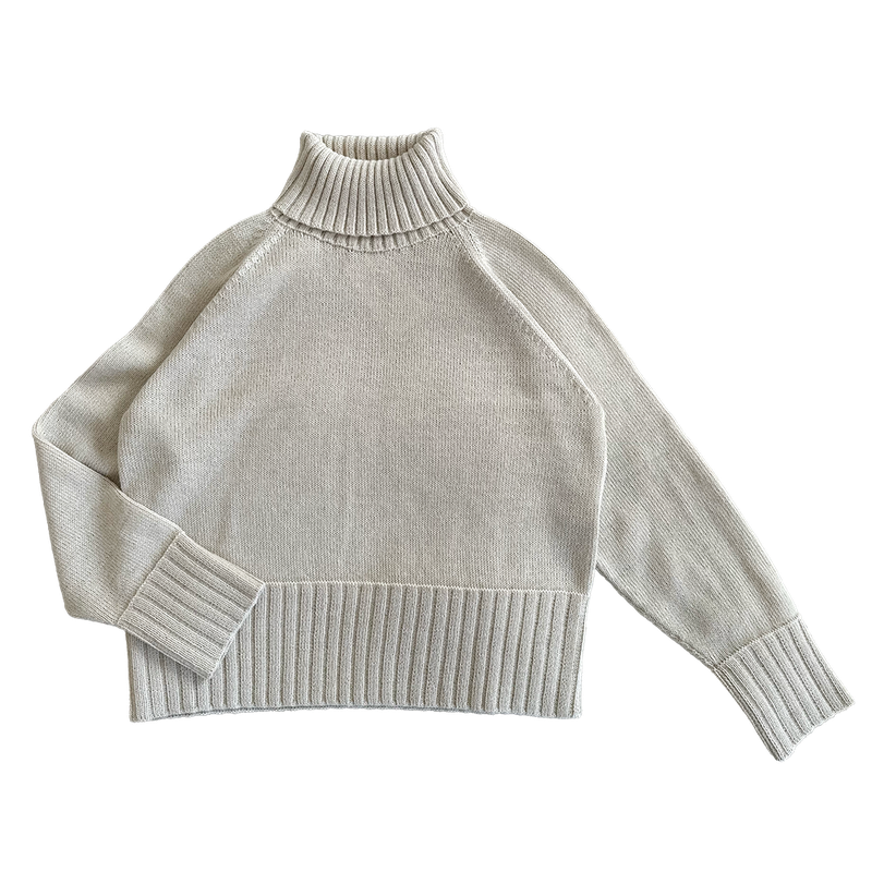 Esencia - Pull court col montant Vinni, pur alpaga