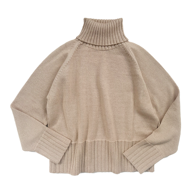 Esencia - Pull court col montant Vinni, pur alpaga